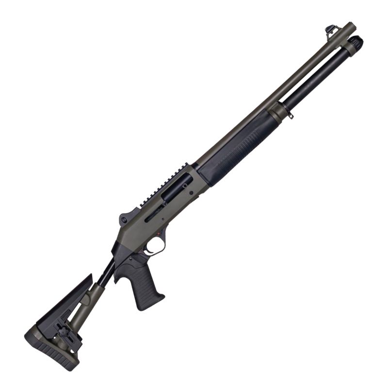 STRZELBA SAMOPOWTARZALNA AKSA S4 FX-08 TACTICAL KAL.12/76 GREEN