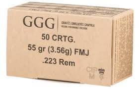 Amunicja GGG .223 Rem 55 gr FMJ