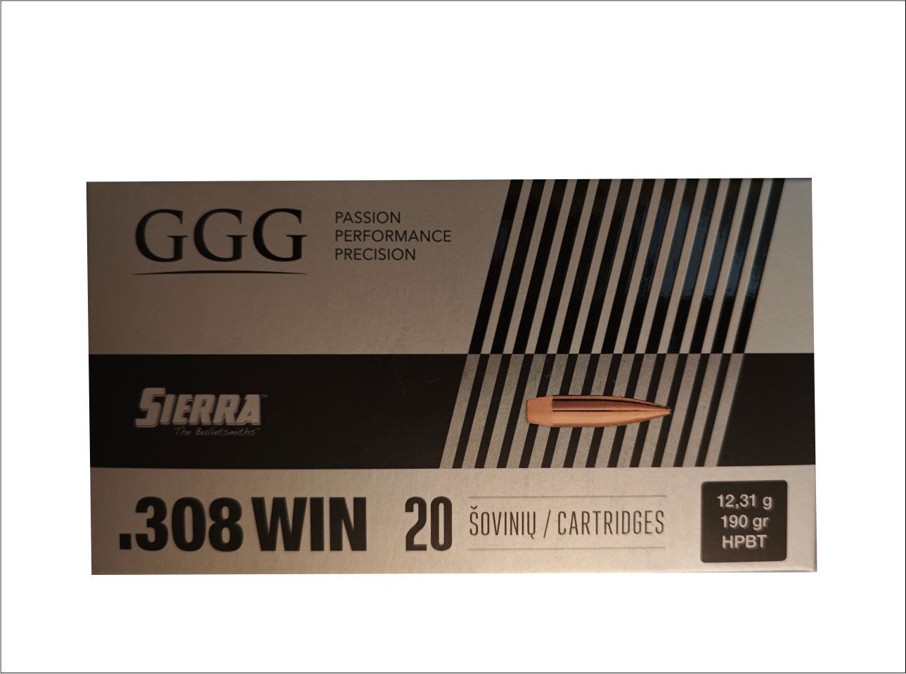 Amunicja GGG kal .308 Win 155 gr  HPBT