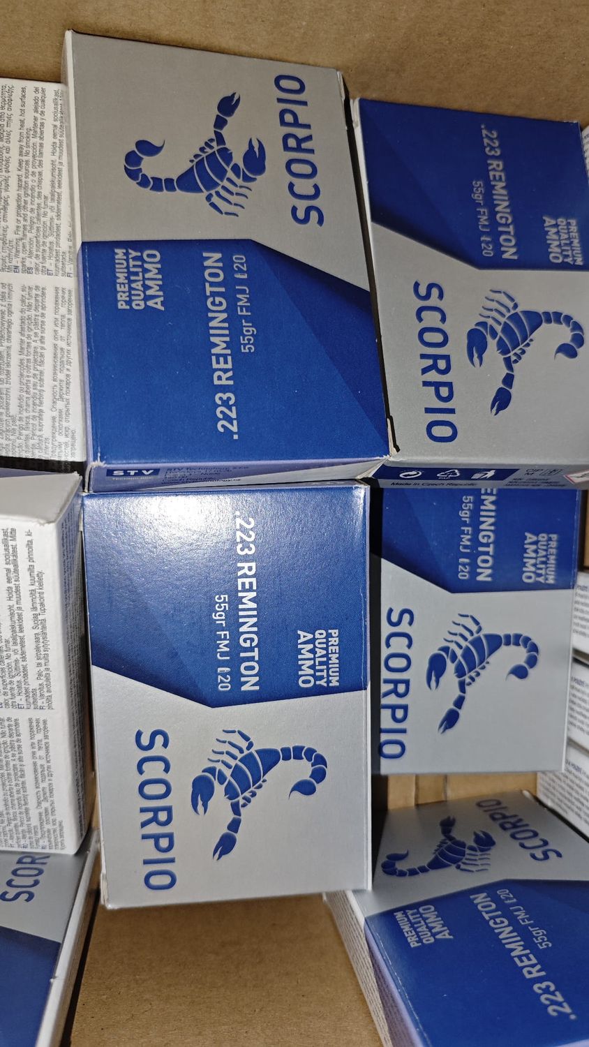 Amunicja STV Scorpio .223 Remington FMJ 55grs