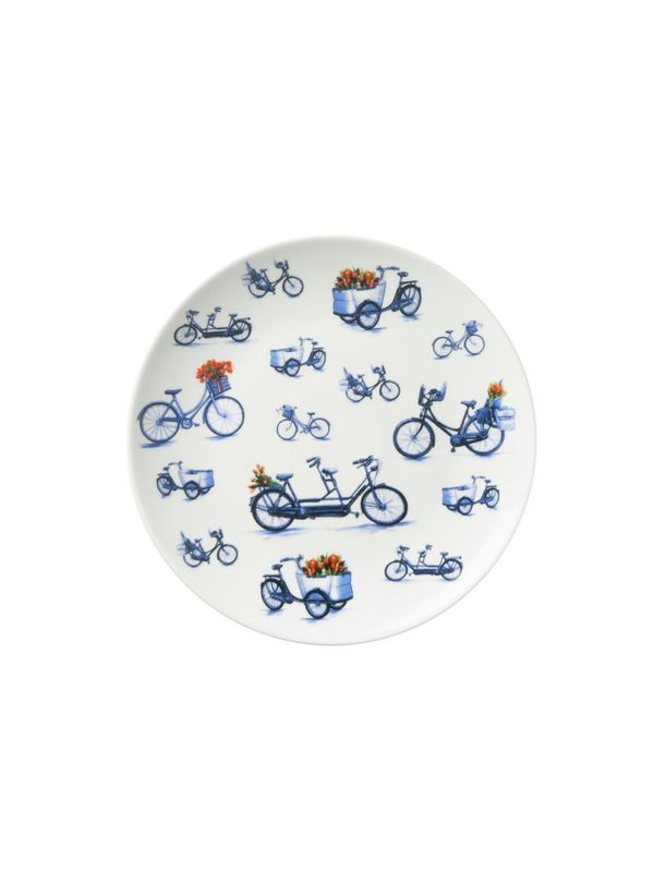 Heinen | Wandbord Fietsen - Keramiek - 20 cm