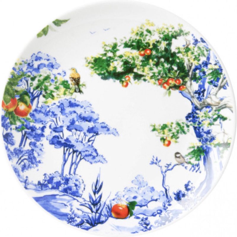 Heinen Delfts Blauw | Bord spreekwoord Appel - 20cm