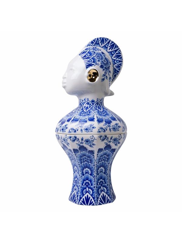 Heinen | Dekselvaas Kabra Blauw