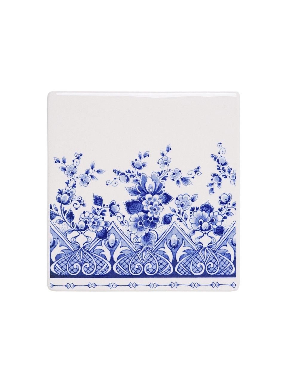 Heinen Delfts Blauw | Tegel Majolica - 13cm