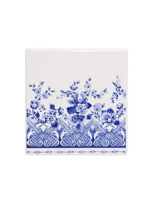 Heinen Delfts Blauw | Tegel Majolica - 13cm