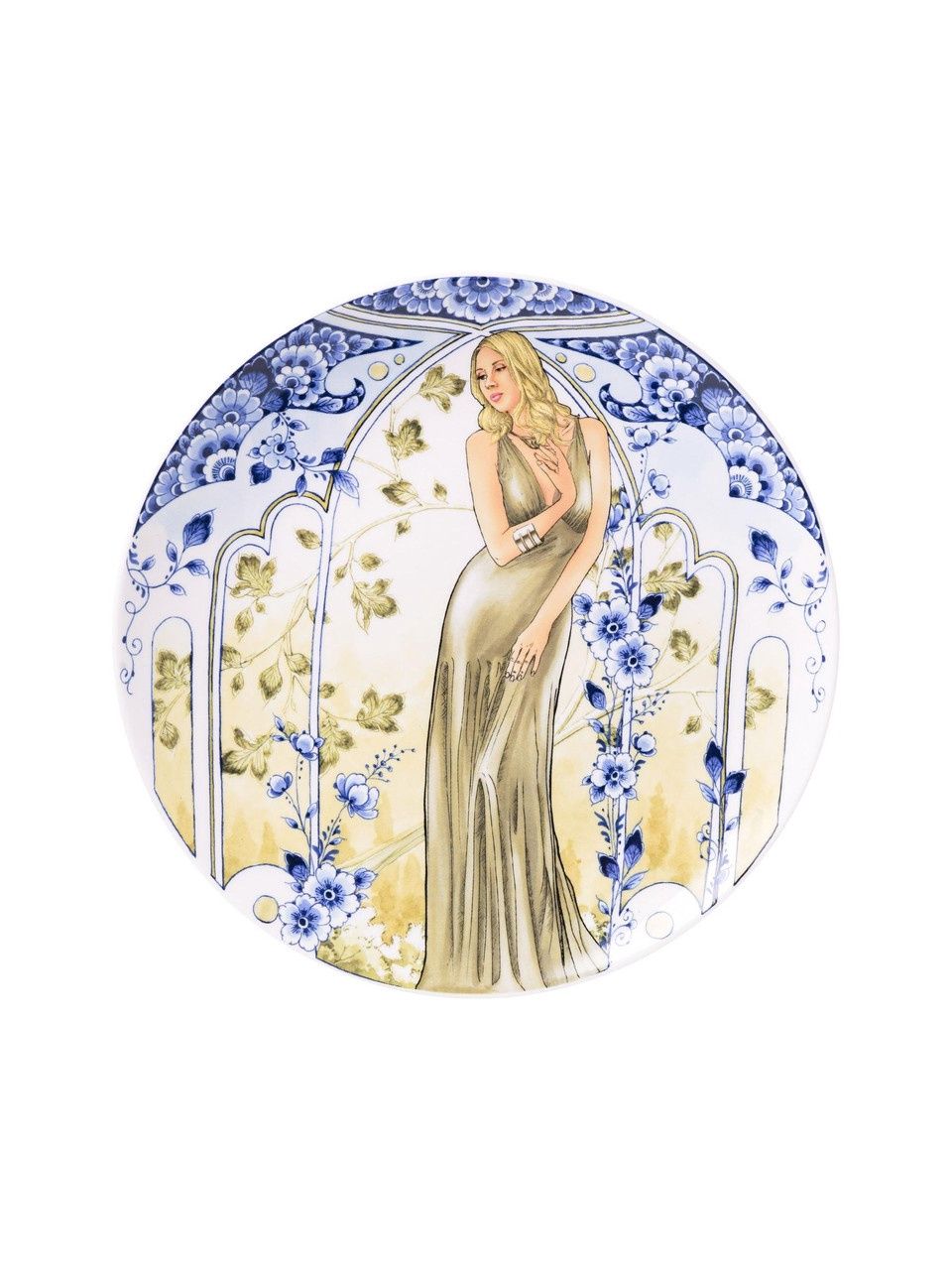 Heinen Delfts Blauw | Wandbord Ella - 26cm