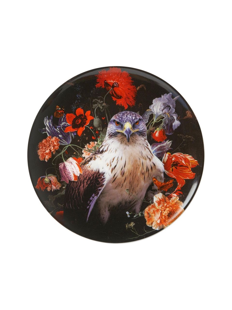 Heinen Delfts Blauw | Wandbord Slechtvalk - 26cm