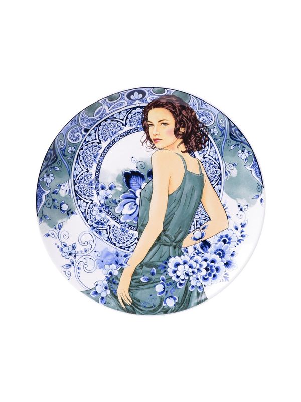 Heinen Delfts Blauw | Wandbord Sarah - 26cm