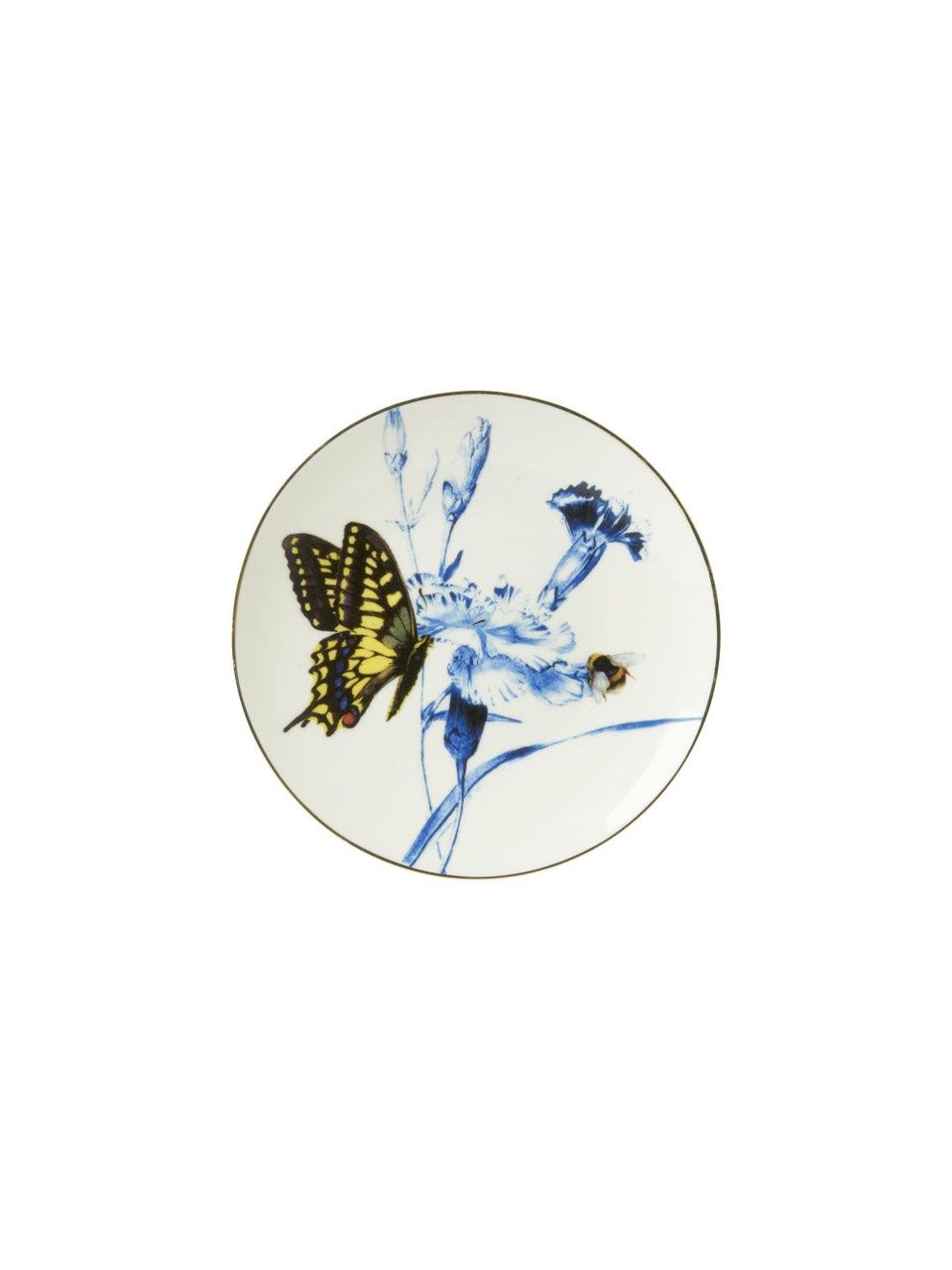 Heinen Delfts Blauw | Wandbord Koninginnepage - 16cm