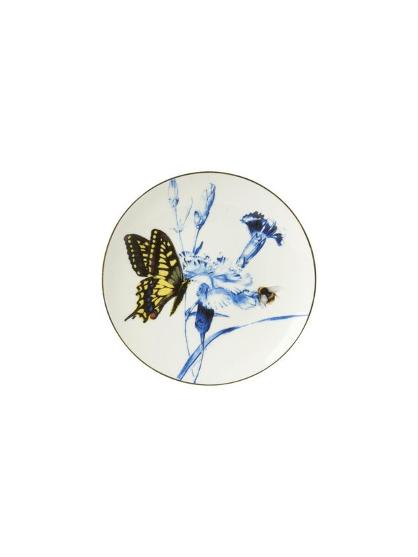 Heinen Delfts Blauw | Wandbord Koninginnepage - 16cm