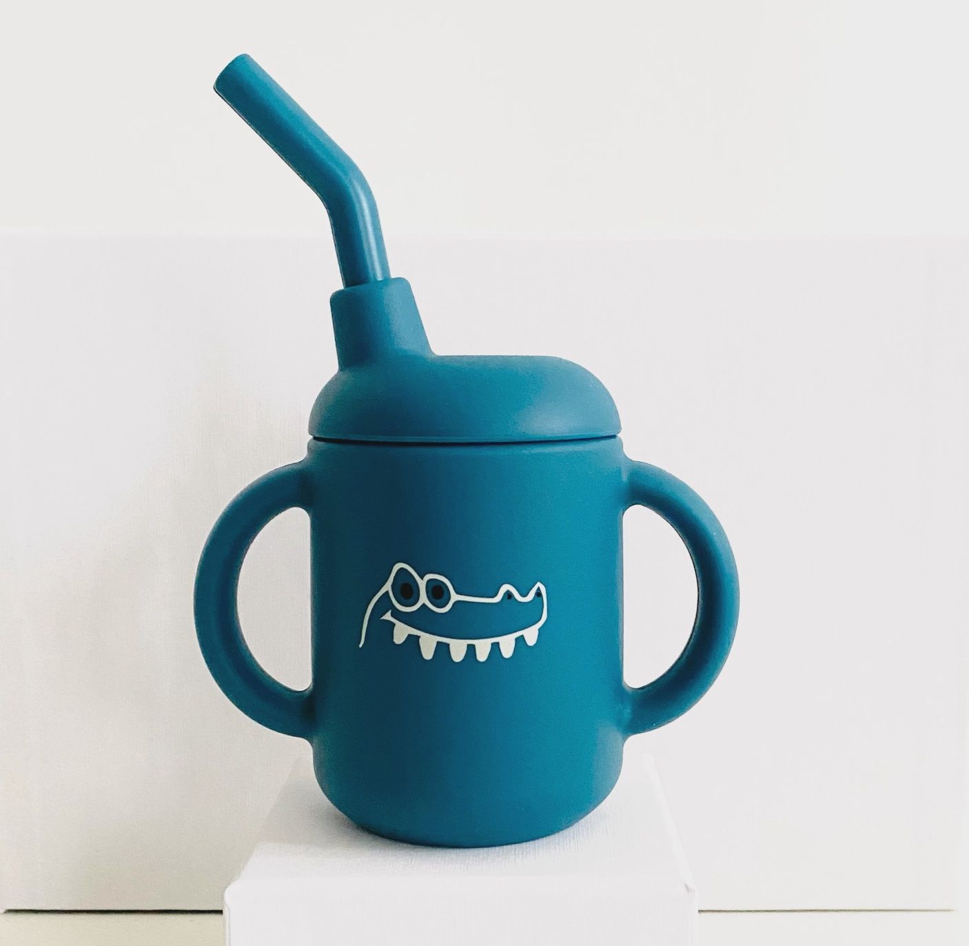 Les Petits Citrons I Drinkbeker met rietje, Colour: marine blauw