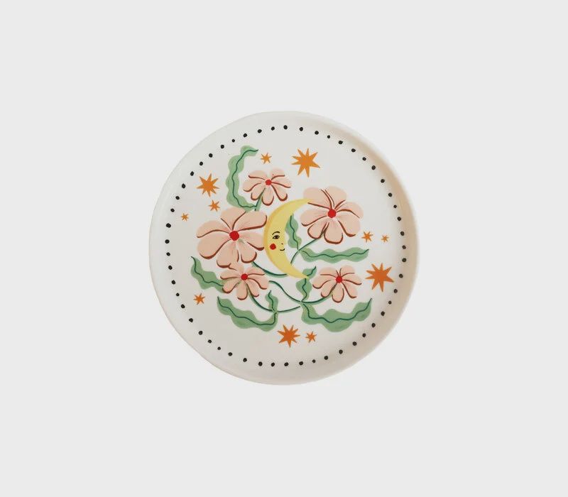 All the luck in the world | Bordje bloemen en maan