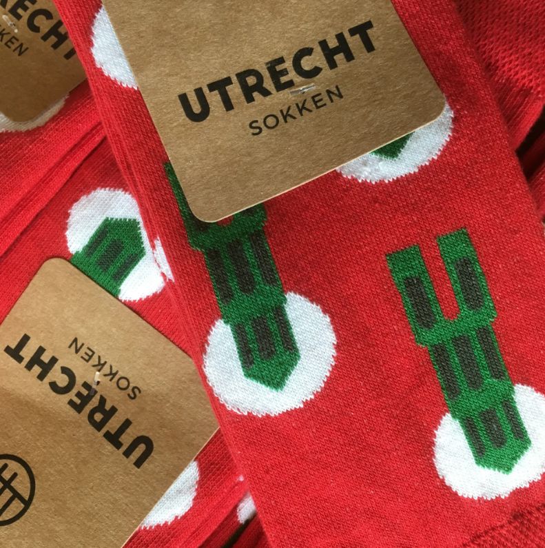 Lucas van Hapert I Utrecht sokken rood