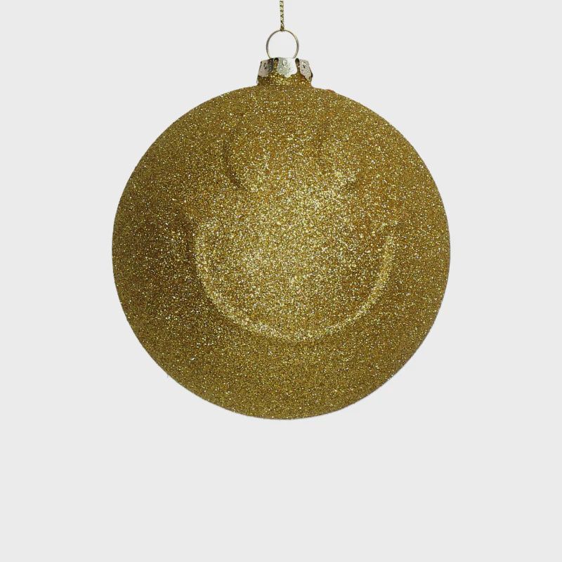 Smiley goud ornament