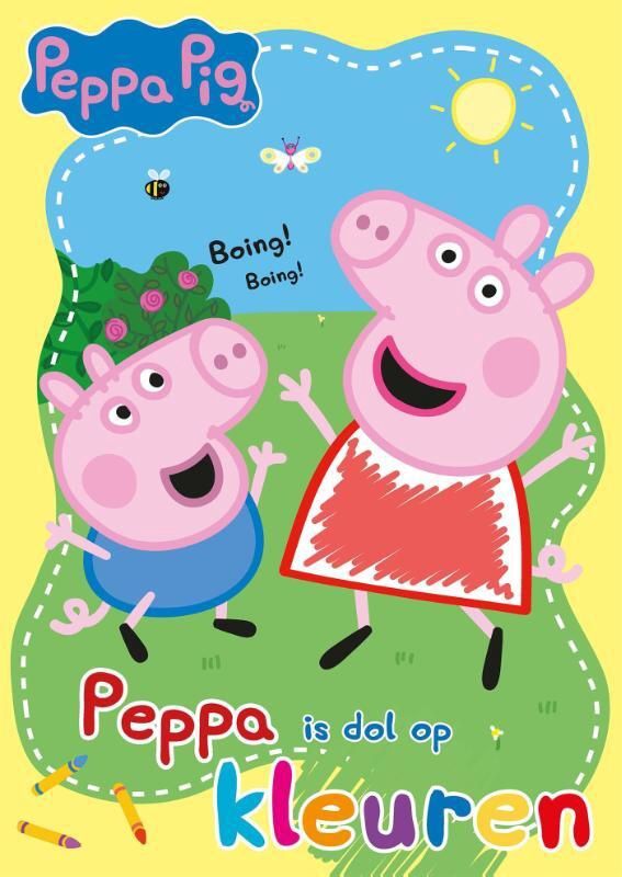 Het is een boek I Peppa is dol op kleuren