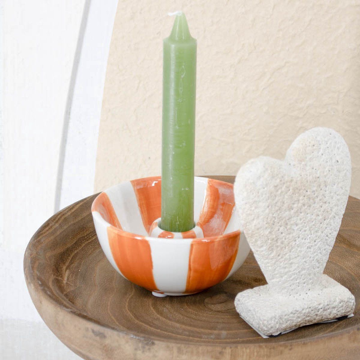 Homebound I Kaarsenstandaard oranje strepen