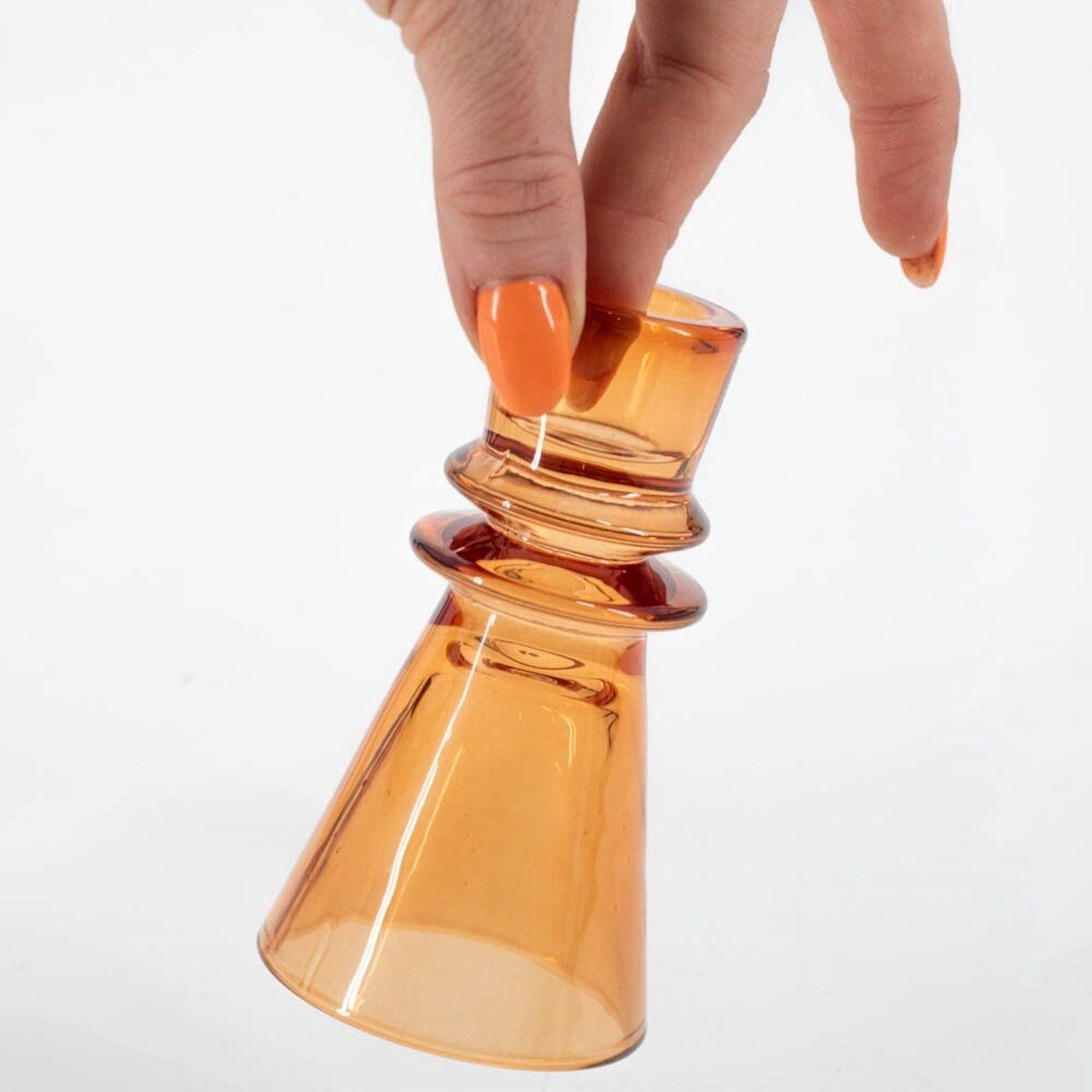 Homebound I Kandelaar oranje glas