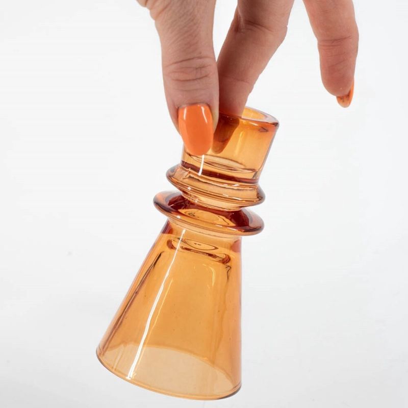 Homebound I Kandelaar oranje glas