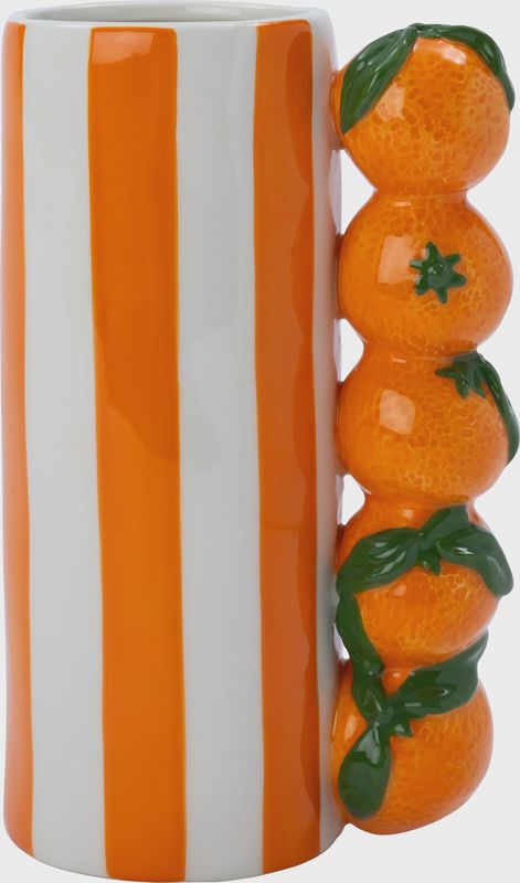 Homebound I Vaas gestreept met sinaasappel