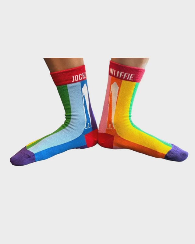 &amp;Meer | Utrecht sokken - regenboog kleuren