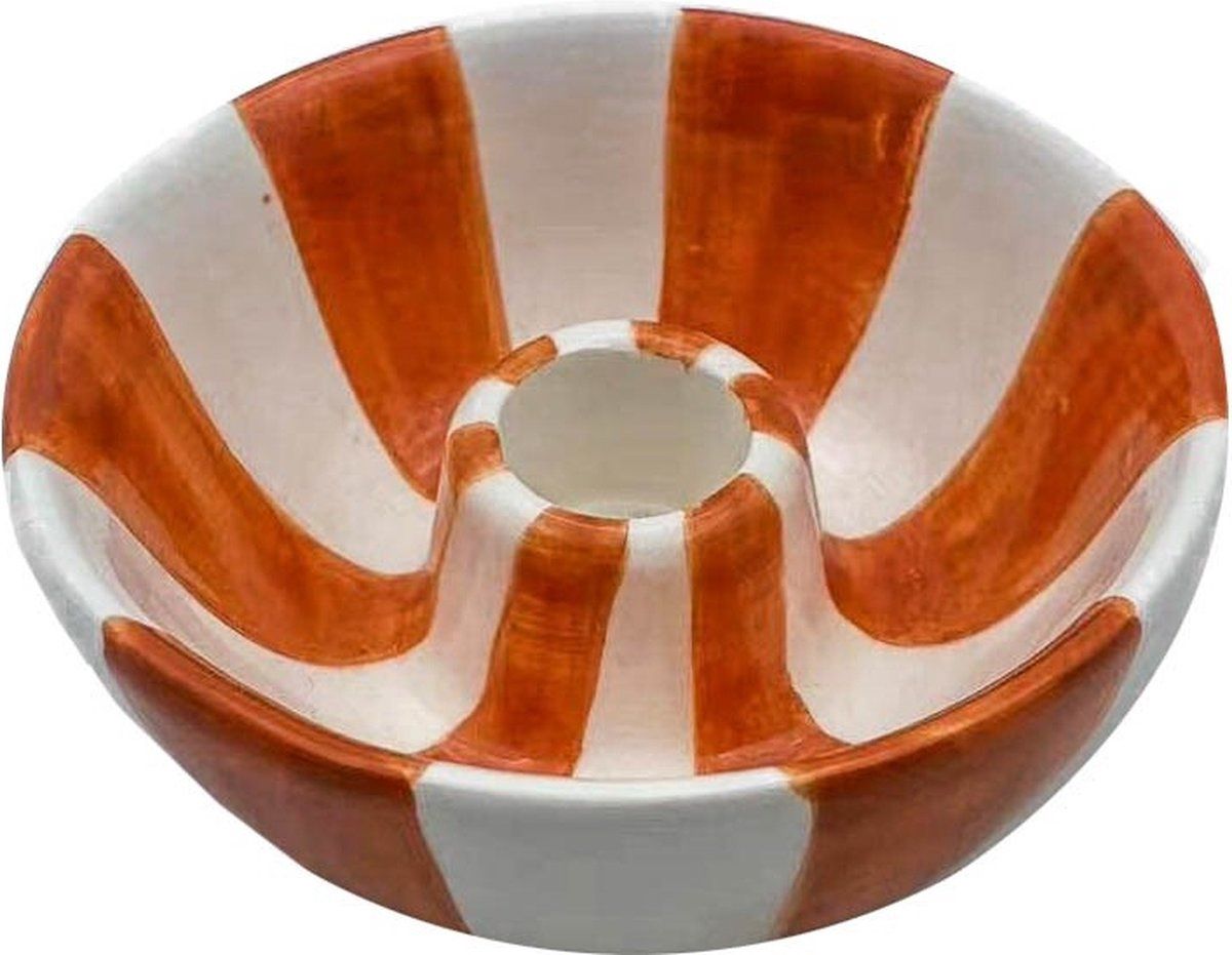 Homebound I Kaarsenstandaard oranje strepen