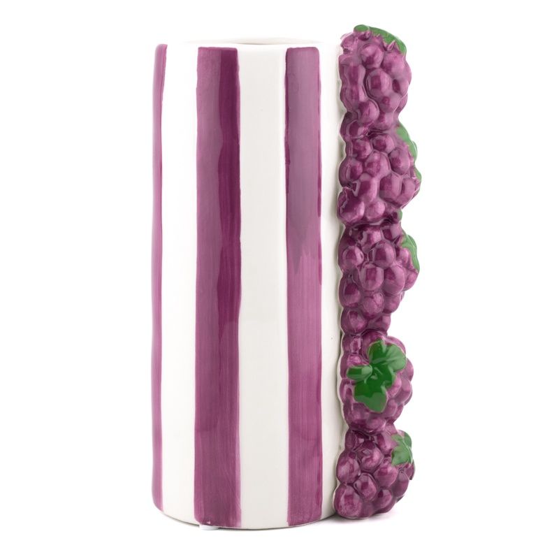 Homebound I Vaas gestreept met druiven