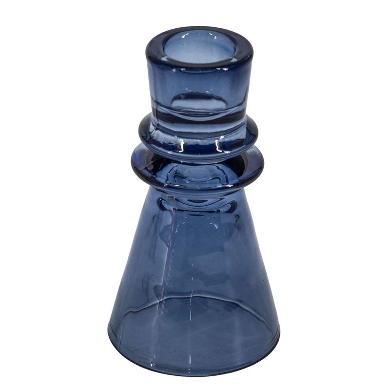Homebound I Kandelaar blauw glas