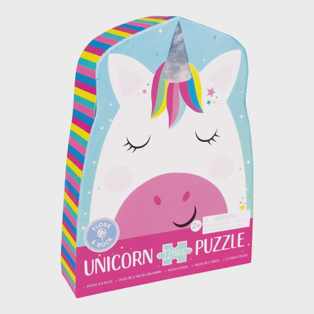 Floss &amp; Rock I Regenboog unicorn puzzel (12 stukjes)