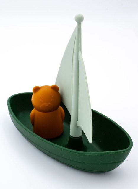 EigenwijZZjes I Beer op boot badspeelgoed (blauw)