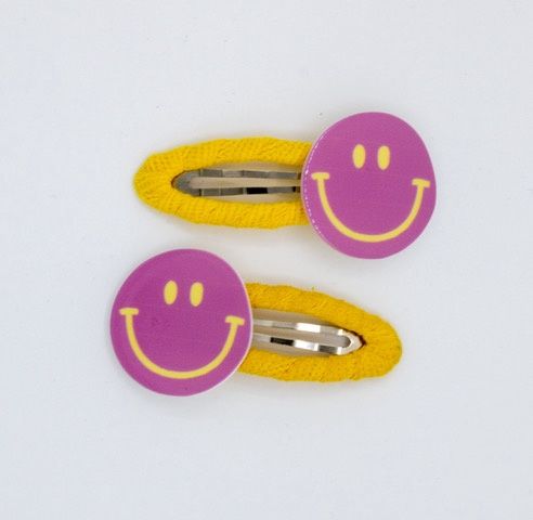 EigenwijZzjes I Haarspeldjes paarse smiley