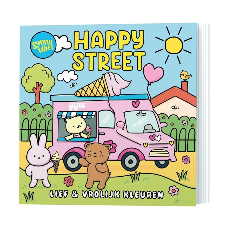 Sunny Vibes I Kleurboek happy street