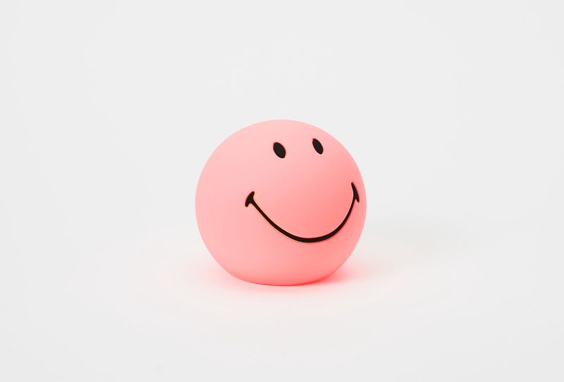 Mr. Maria I Lamp smiley mini roze