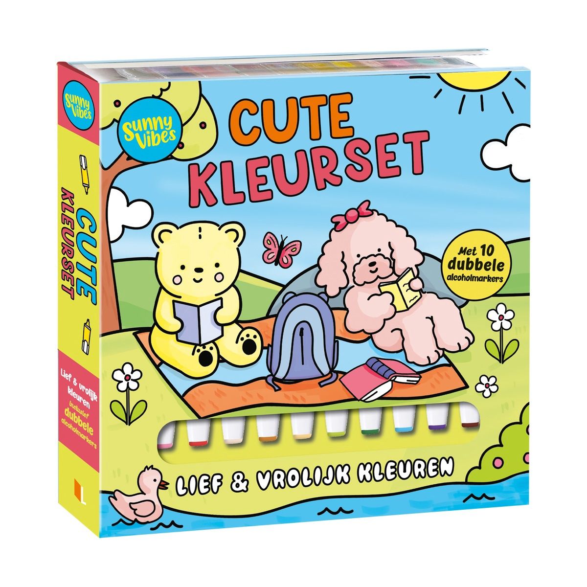 PRE-ORDER I Sunny Vibes I Cute kleurset met alcoholstiften