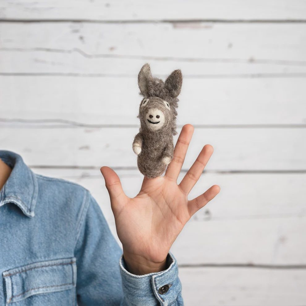 Sjaal met Verhaal I Vingerpopje Ezel