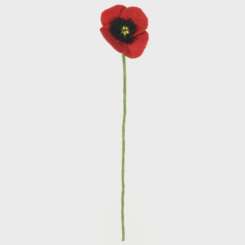 Sjaal met Verhaal I Bloem klaproos