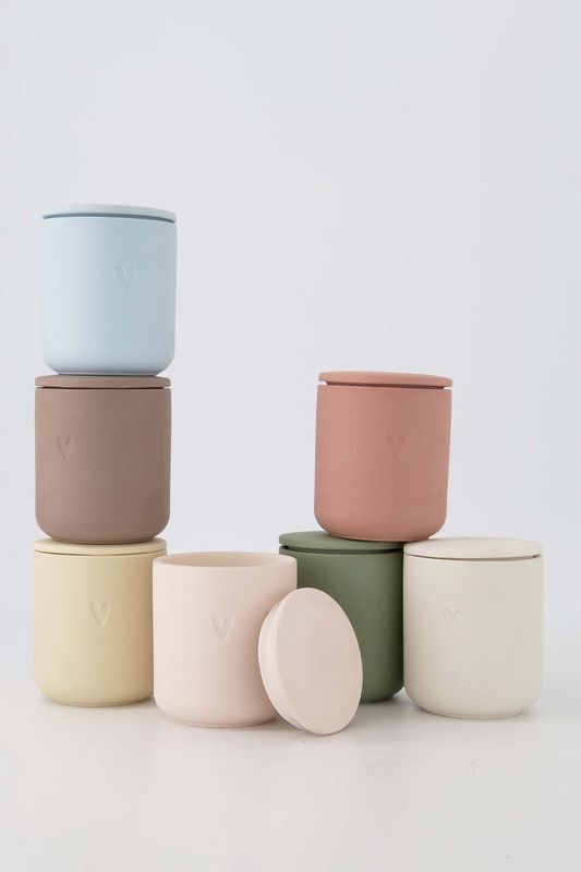 Zusss I Geurkaars keramiek hartje (div. kleuren)