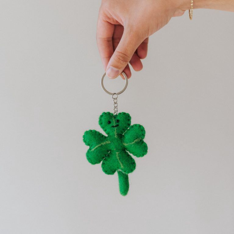 IKPAKJEIN I Sleutelhanger klavertje vier