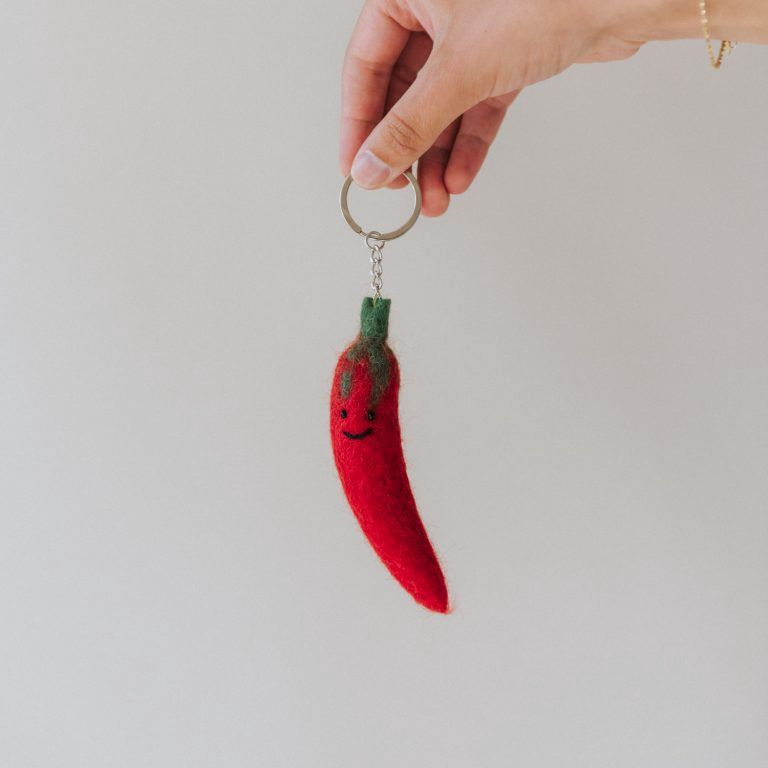 IKPAKJEIN I Sleutelhanger rode peper