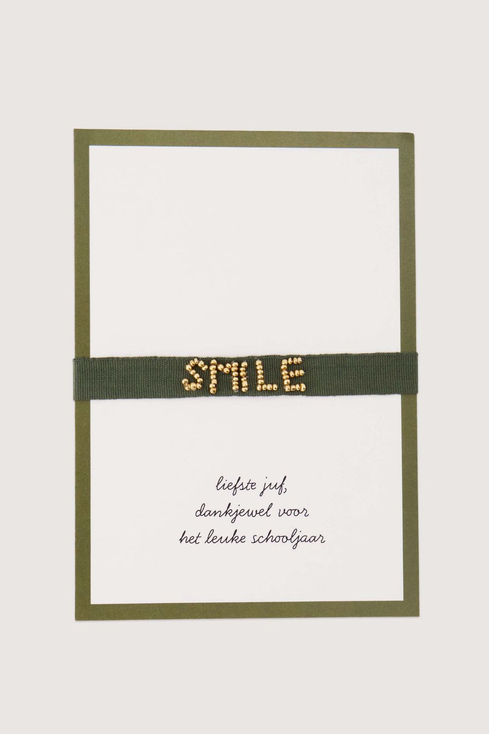 Zusss I Armbandje smile voor liefste juf