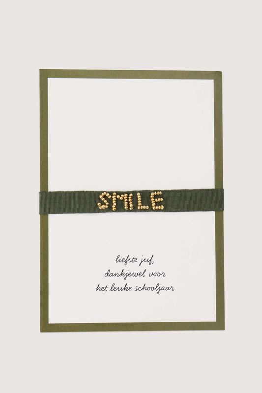 Zusss I Armbandje smile voor liefste juf