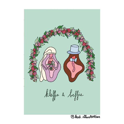 KUT.illustraties I Kaart Kleffie &amp; Beffie