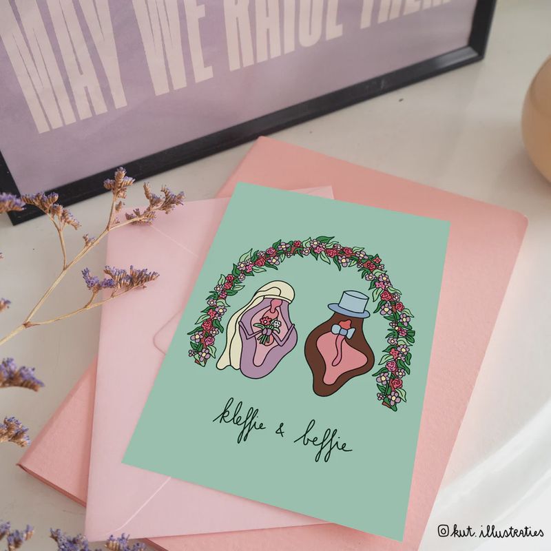 KUT.illustraties I Kaart Kleffie &amp; Beffie