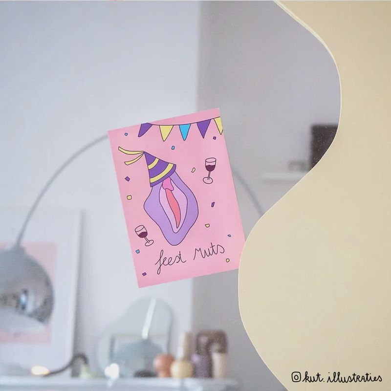 KUT.illustraties | Kaart Feestmuts