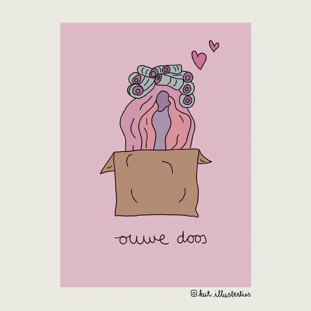 KUT.illustraties I Kaart Ouwe doos