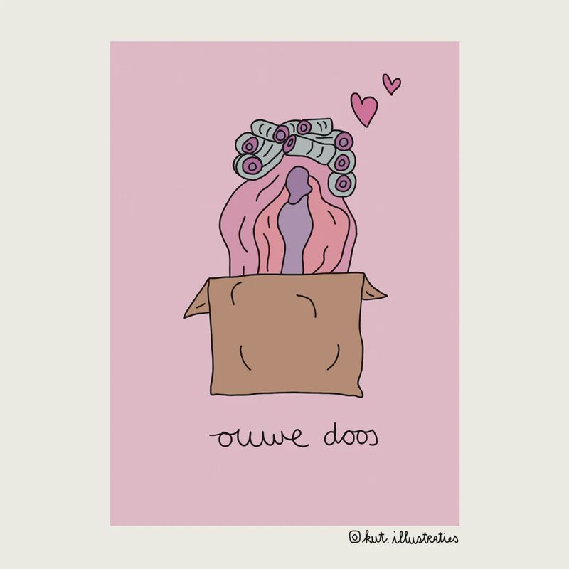 KUT.illustraties I Kaart Ouwe doos