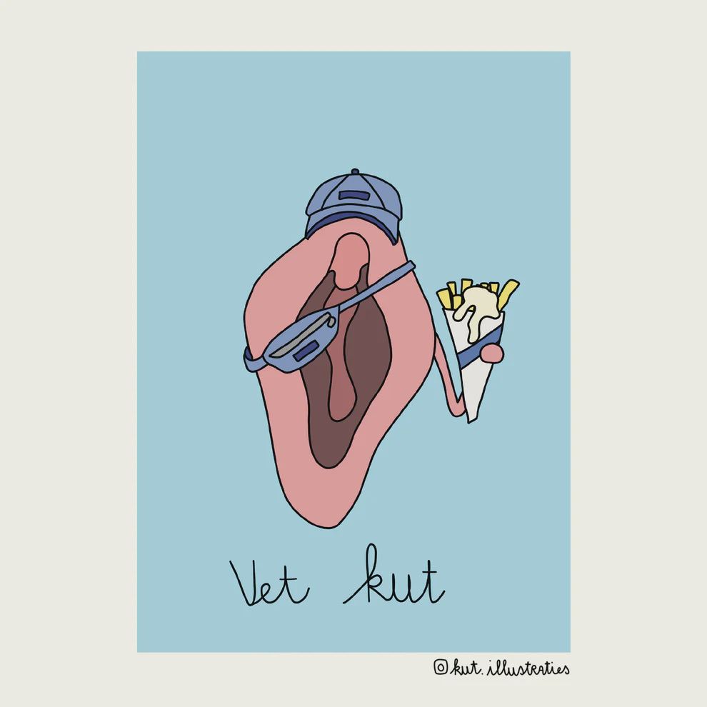 KUT.illustraties | Kaart Vet kut