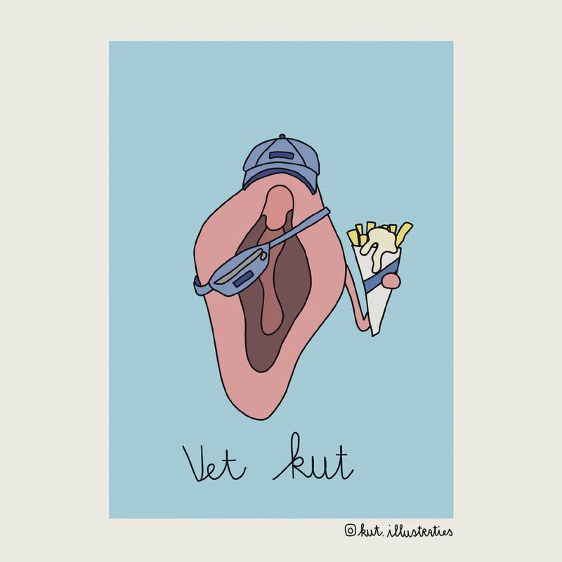 KUT.illustraties | Kaart Vet kut