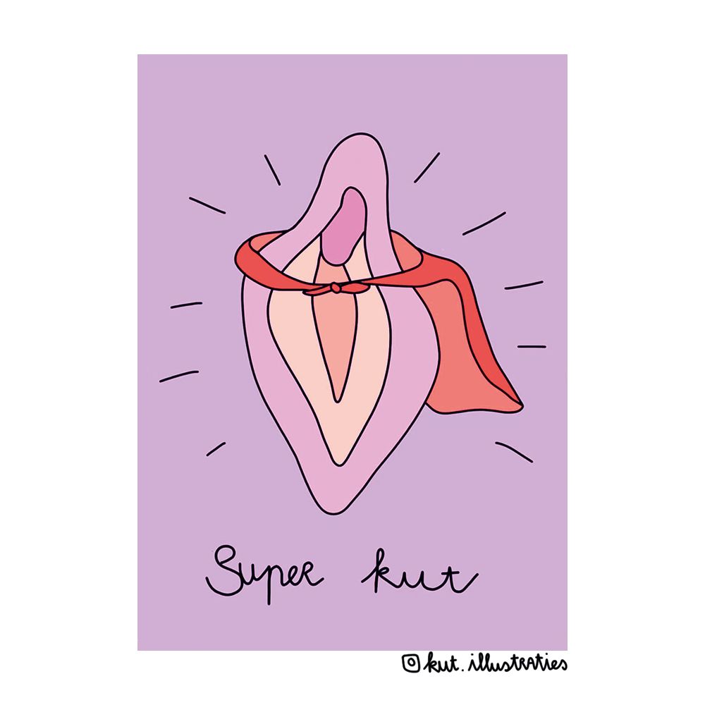 KUT.illustraties | Kaart Super kut