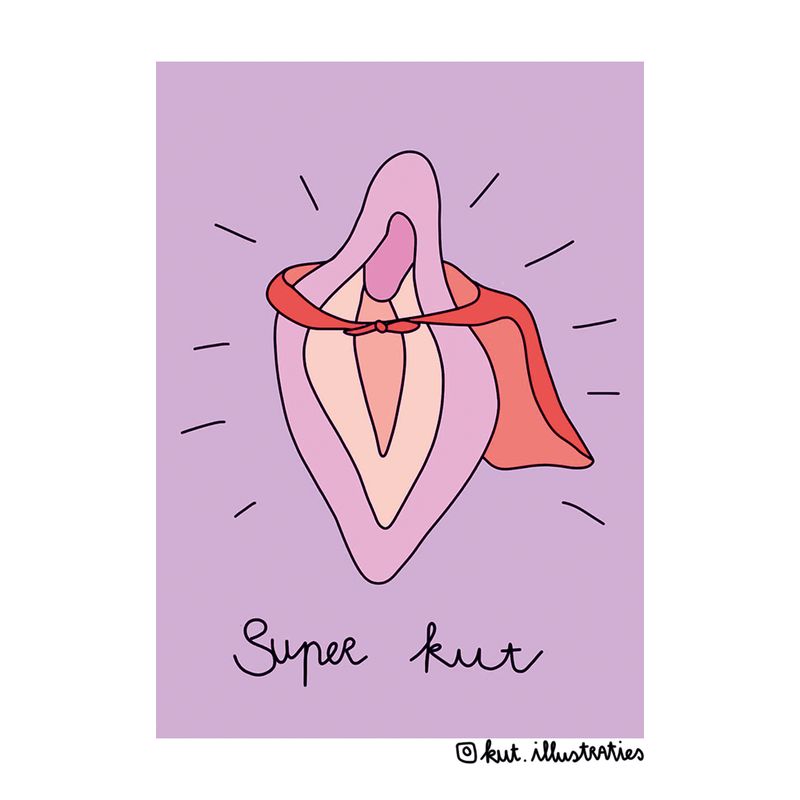 KUT.illustraties | Kaart Super kut