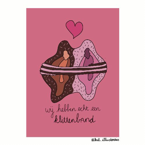 KUT.illustraties I Kaart wij hebben een klittenband